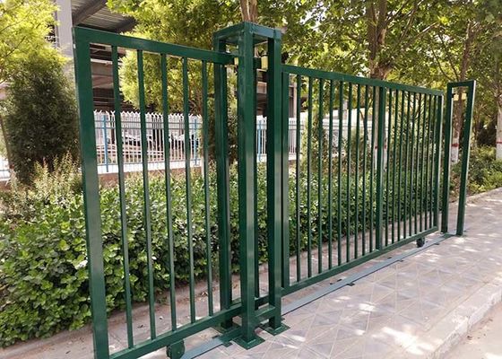 PVC покрыл ворота сада безопасностью сваренного металла 60*60mm