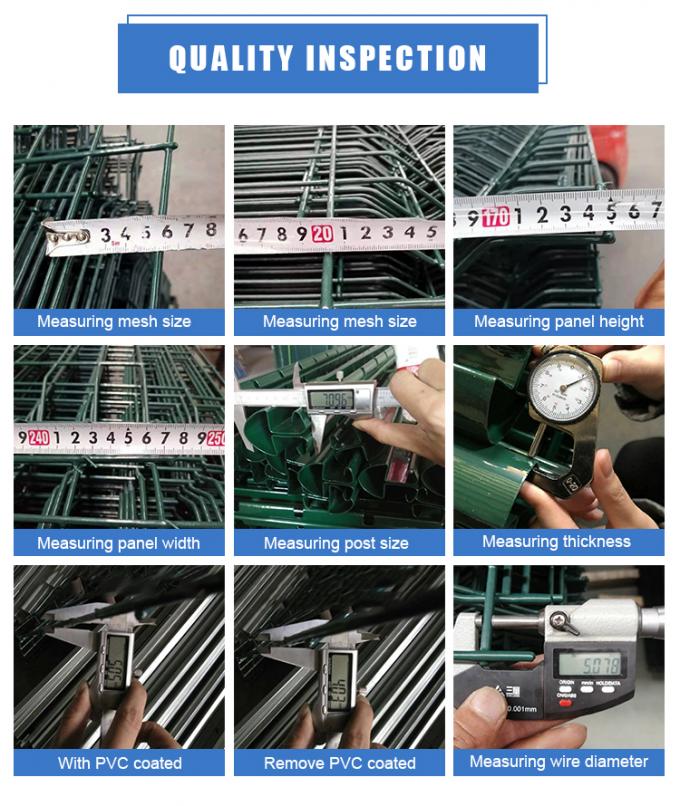 последние новости компании о Треугольник верхней части крена гнуть BRC сварил загородку ячеистой сети  2