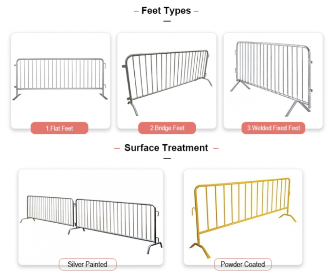 Устойчивый автомобиль 47 "Металлические барьеры толпы Временный забор бассейна 1