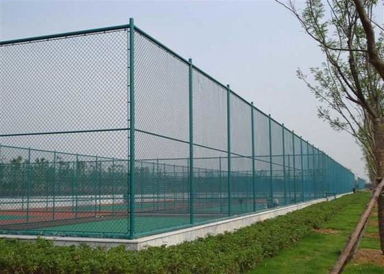 качество  ISO14001 PVC Coated Wire Mesh Diamond Chain Link Fence Фабрика