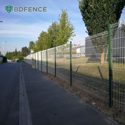 Высокобезопасность призма 3D ограждения панели ПВХ покрытые металлическими стенами ограждения панель решетки стали оцинкованные 3D сетки крыша крыша