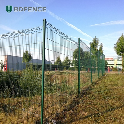 Высокобезопасность призма 3D ограждения панели ПВХ покрытые металлическими стенами ограждения панель решетки стали оцинкованные 3D сетки крыша крыша
