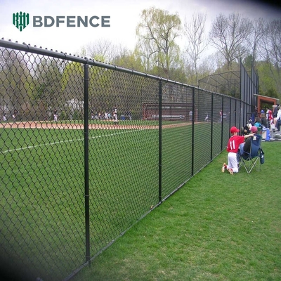 6ft 8ft Chain Link Fence с PVC покрытием и оцинкованной отделкой