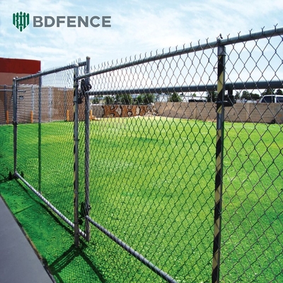 6ft 8ft Chain Link Fence с PVC покрытием и оцинкованной отделкой