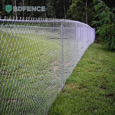 6ft 8ft Chain Link Fence с PVC покрытием и оцинкованной отделкой