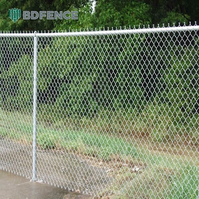 6ft 8ft Chain Link Fence с PVC покрытием и оцинкованной отделкой