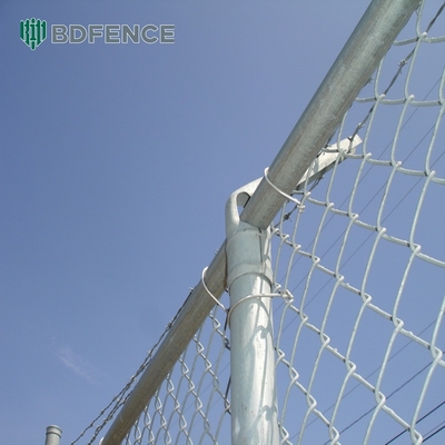 6ft 8ft Chain Link Fence с PVC покрытием и оцинкованной отделкой