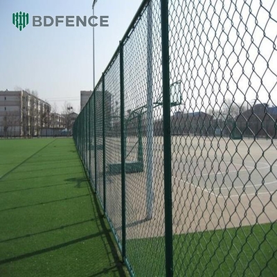 6ft 8ft Chain Link Fence с PVC покрытием и оцинкованной отделкой