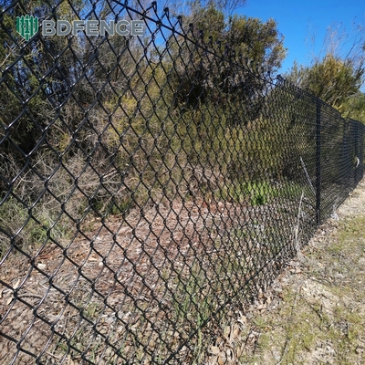 6 футов высоты алмазной сетки цепной ссылки забор идеально подходит для зеленых садов фермы квадратный пост тип