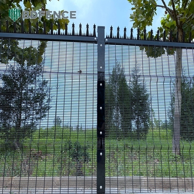 358 проволочная сетка Clearview металлическая сталь наружной Clear Security Fence Panels Clear View
