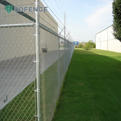 9 10 Гейдж 5ft 6ft 7ft 8ft 10ft Powder Coated Galvanized Chain Link Fence (Покрытый порошком оцинкованный цепной забор)