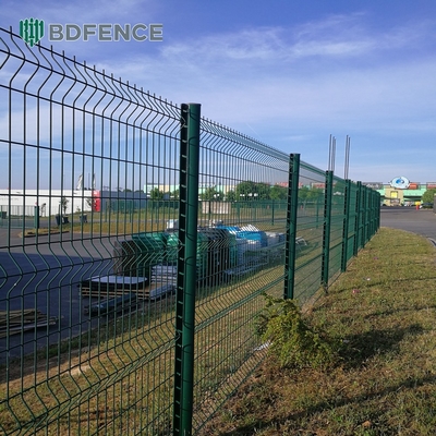 Высокобезопасность призма 3D ограждения панели ПВХ покрытые металлическими стенами ограждения панель решетки стали оцинкованные 3D сетки крыша крыша