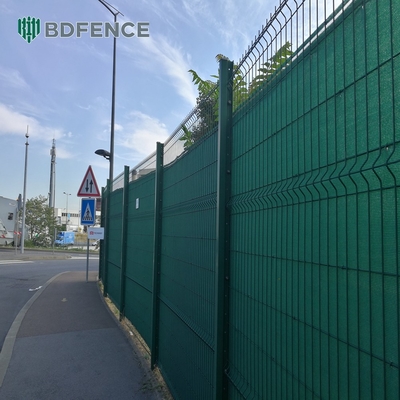 Обширное металлическое 3d сварные проволочные сетки ограждения панель легко собирается ПВХ покрытый черный зеленый сталь железо оцинкованный сад ограждения