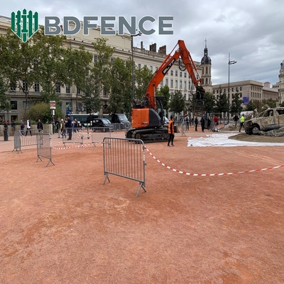 Покрытие порошком 3D моделирование толпы Барьерное ограждение высота 1,8 м