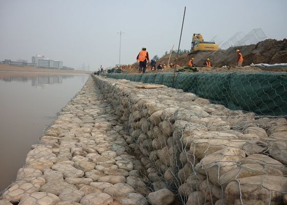 Сплетенные корзины провода Gabion коробки Gabion для каменной системы загородки Gabion