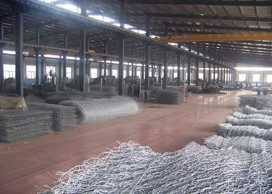 Гальванизированная 60x80mm сплетенная загородка стены Gabion стального провода