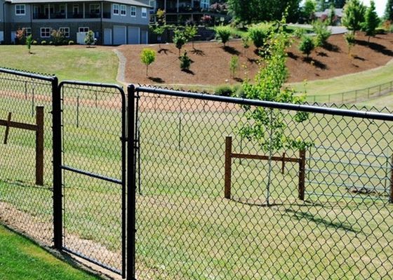 Загородка звена цепи Pvc металла безопасности стальная для сада