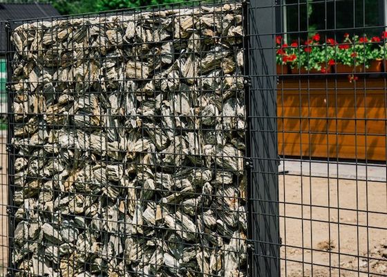 ISO14001 гальванизировало сваренную корзину сетки Gabion