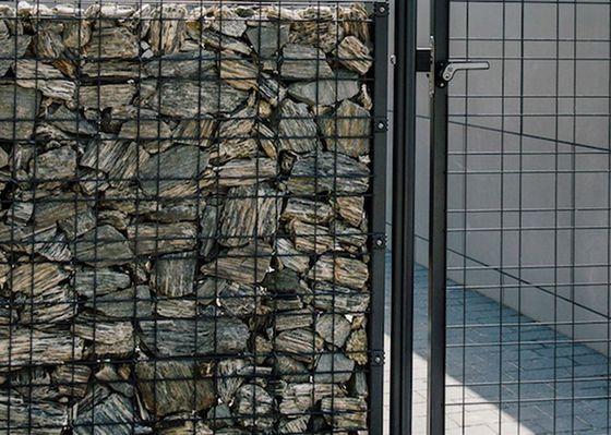 ISO14001 гальванизировало сваренную корзину сетки Gabion