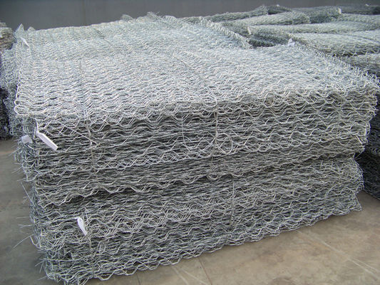 Цинковая покрытие Gabion Mesh ограждение 200 мм оцинкованные для поддерживающих стен систем