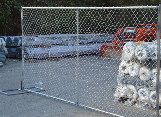 Гальванизированная загородка звена цепи анти- корозии высоты 6ft временная для конструкции